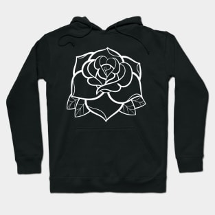 Rose Tat WHT Hoodie